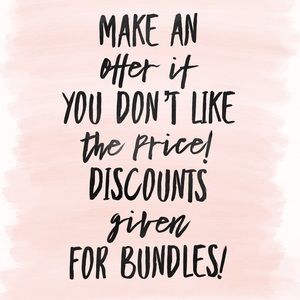 Make an offer or Bundle Items!